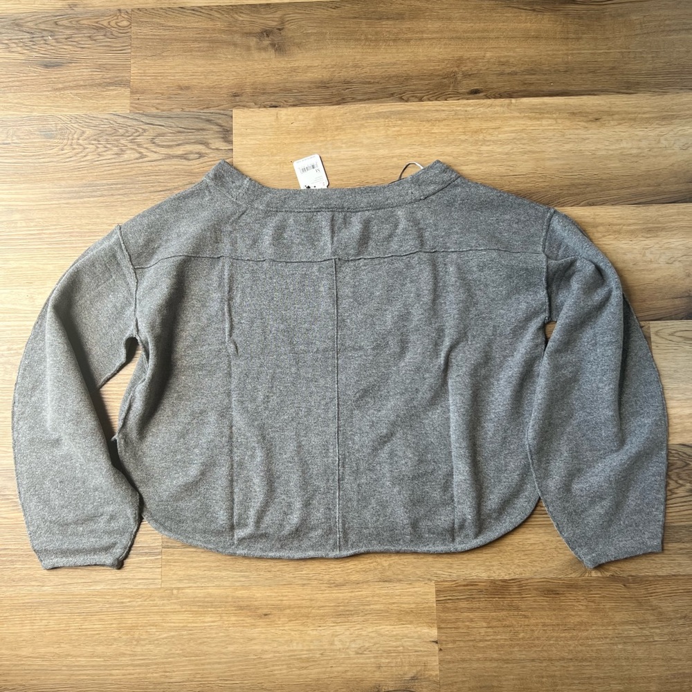 Free People Jamie Sweater Dark Heather Grey - Picture 5 of 5